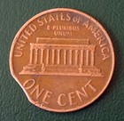  Clipped Error Coin 1c Lincoln Cent Nice Coin  1031 Coins Error