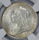 1894 Great Britain 1s Shilling Ngc Ms 63