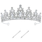 1pc Bridal Princess Queen Sparkly Crystal Rhinestone Tiara - Bridal Wedding