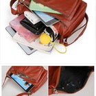 Cowhide Leather Women s Shoulder Purse Small Cross Body Organizer Bag With Ma   