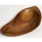 Vintage Natural Wood Grain Wooden Trinket Dish 7 