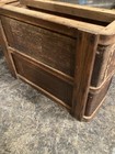 2 Primitive Wood Drawers Antique Treadle Sewing Machine Cabinet With Slide Frame
