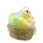 Vintage Figural Candle Chicken In Basket