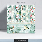 Christmas Scrapbook Paper 6x6  24 Sheets Single-sided Printing Patterned Scrapbo