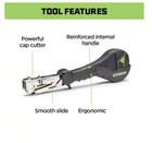 Stinger Ch38-2 Cap Hammer 3 8    Staple Cap Fastener Tool     New