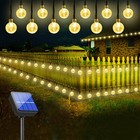 Solar Powered 50 Led String Light Garden Path Yard Decor Lamp Outdoor Waterproof