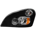 For 2008-2017 Freightliner Cascadia Black Led Headlight Headlamp Left Right Set