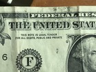 2021  1 Dollar Bill Ink Smear Error Federal Reserve Note Paper Money