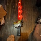 Light-up Toy Sword Costume Prop  Dinosaur Theme  Black Red Gold  One Size