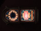 Vintage Schmidt Beer Lighted Sign With Clock  Works Perfectly   Looks Great 