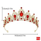 Crystal Rhinestone Tiara Crown Headband For Women Wedding Bridal Shower Party