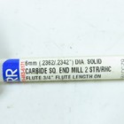 Garr 6mm Diam  Solid Carbide Square End Mill 1 4  Shank
