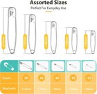 350 Pcs Safety Pins Assorted Sizes Safety Pins Set For Sewing Craft Cloth Large