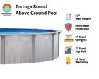 Lake Effect Tortuga Above Ground Swimming Pool W  Liner   Skimmer