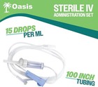 Iv Administration Sets  Sterile  Includes Injection Site  15 Drip ml  50 box