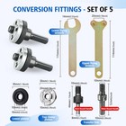 10pc Conversion Angle Grinding Adapter Connecting Rod Kit For Electric Drill    
