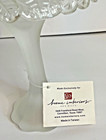 Satin Frosted Glass Fairy Lamp Rose Pattern 2 Pc Candle Holder Homeco