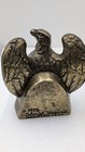 Two Vintage Colonial Virginia Hamilton Cast Brass 1776 Eagle Bookends Set