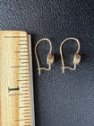Vintage Antique Gold  French Hook Earwires W  Locks  c  Victorian edwardian  Era