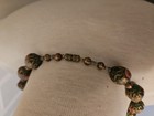 Antique Vintage Murano Millefiori Glass Bead Choker Necklace Barrel Clasp Unique