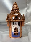 Vtg Lithuanian Clay Pottery House Incense Burner Fairycottage
