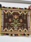 Vintage Gorgeous Hand Wool Embroidered Needle Point Swedish Dated 1954 Tapestry 