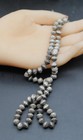 Antique Old Pawn Navajo 8mm Hogan Fluted Bench Beads Sterling  for Necklace 