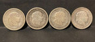 Haiti  1882-1894  10 Cents  Lot Of 4  Silver  Circulated