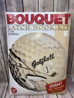 Vintage 36  Round Golf Ball Theme Latch Hook Instructions Rug Canvas   No Yarn  