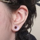 10g-50mm Clear Silicone Gauges For Ear Double Flared Ear Gauges 16mm   5 8 Inch