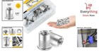 100pc 1 4-20 Stainless Steel Rivet Nuts Flat Head Threaded Insert Nut Kit Rivnut