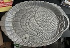 Vintage Arthur Court Sculpted Cast Aluminum Turkey Serving Platter Free Shipping