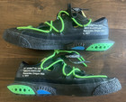 Size 9 5  Nike X Off-white Blazer Low  77 - Black Electro Green - Lightly Used