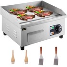 14 In electric Countertop Flat Top Griddle Panini Press 1700 Watt Adjustable Tem