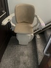 Stannah Model 600 Electric Stairlift Foldable 350 Lb Capacity Beige white