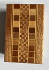 Vintage New Zealand Sovereign Woodware Handcrafted Box 20 Timbers 6 X 4 Inches