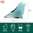 Genuine Fred Blue Bird Ceramic Colander Charming Unique Design Berry Colander
