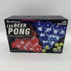 Led Beer Pong Set Brookstone Glow In The Dark Balls Sealed New Free Shipping