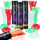 300 Pcs Glow Sticks 8 Inch Neon Party Favors  Light Up Bracelets   Necklaces  Re