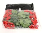 Fake Red Pansy Flowers Indoor outdoor Artificial Faux Flower 8 Bundles Christmas