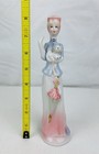 Vintage Figurine Art Deco 1920 s Porcelain Lady Woman In Fancy Dress W hat   Dog