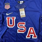 Nike Usa Hockey 2026 Winter Olympics Authentic Away Jersey Size Medium Blue 1960