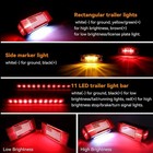Led Trailer Light Kit Rear Submersible Tail Lights Boat Marker Truck Waterproof