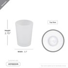 Wgv Frosted Tea Light Votive Candle Holder 2 2x2 75  Tiny Utility Cylinder Glass