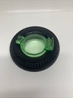 Vintage Firestone Uranium Glass Tire Ashtray W match Holder