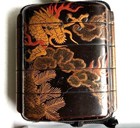 Japanese Dragon Maki-e Inro Lacquer Traditional Antique Japan