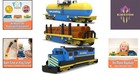 Water Fun  Hole-less Train Bath Toy Set For Kids - Safe Play For Ages 0 