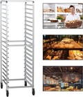 20-tier Aluminum Bakery Cooling   Storage Rack  Multi-use For Half full Pans