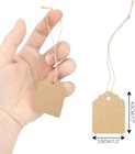 500pcs Price Tags With String Attached  Kraft Paper Hang Tags  Price Labels Disp