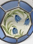 Blue Tulips Stained Glass Hanging Decor Piece Made In Germany 10    Floral